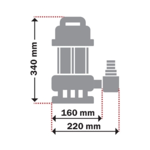 ΥΠΟΒΡΥΧΙΑ ΑΝΤΛΙΑ ΑΚΑΘΑΡΤΩΝ 900W KRAFT 43525
